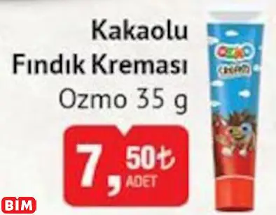 OZMO KAKAOLU FINDIK KREMASI OZMO KAKAOLU FINDIK KREMASI